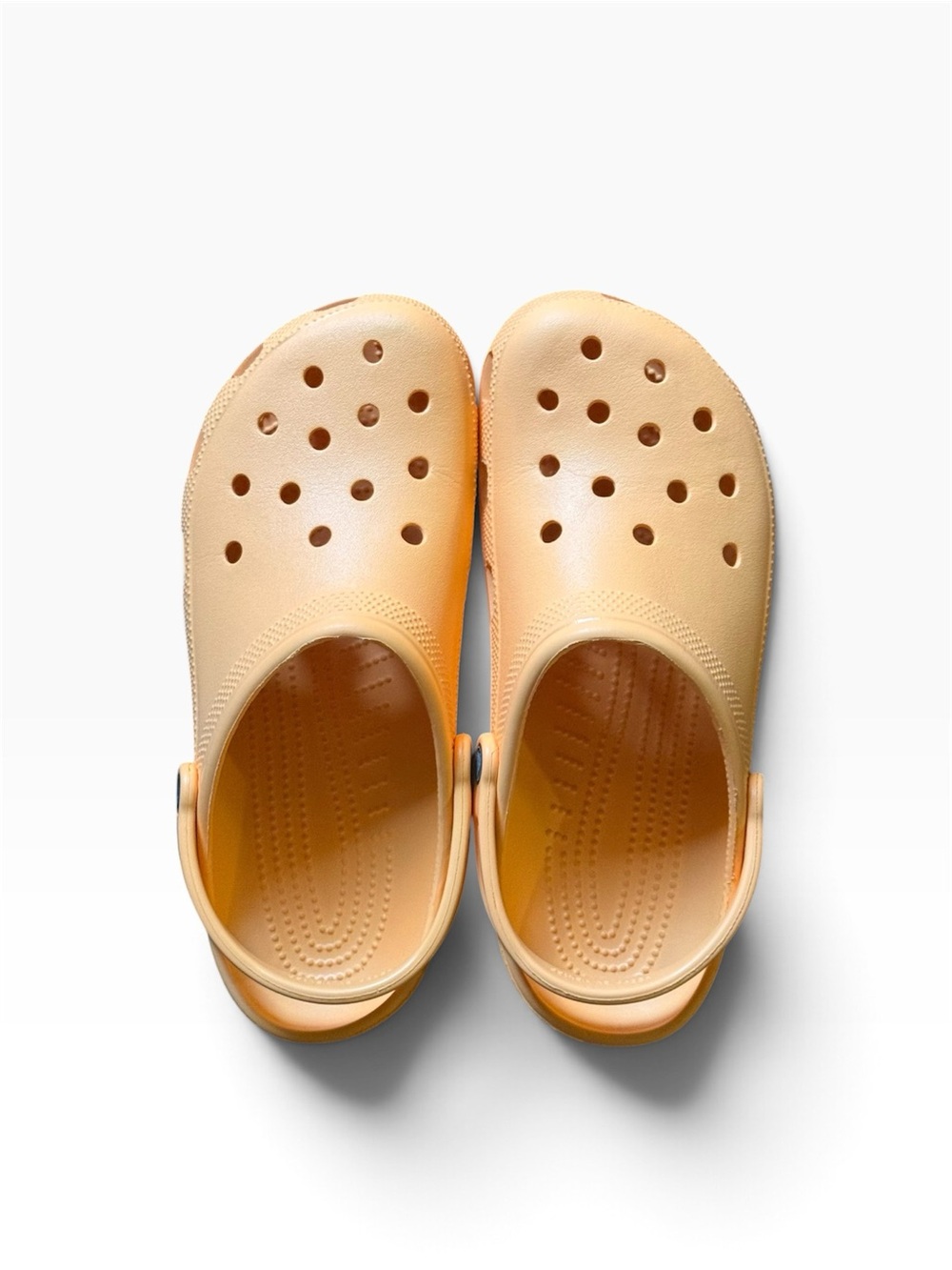 CROCS Peach Slip-On Clogs with Rear Strap
